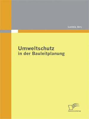 cover image of Umweltschutz in der Bauleitplanung